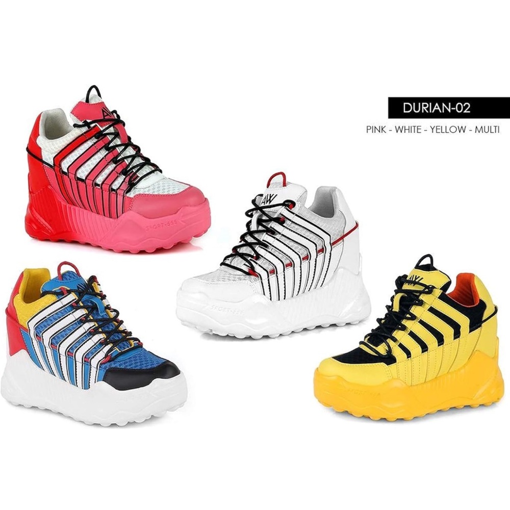 Anthony Wang Pink Durian Sneaker Wedge - Picture 2 of 4